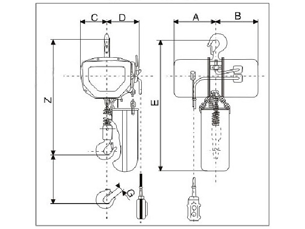日立款環(huán)鏈電動葫蘆設(shè)計圖 日立款環(huán)鏈電動葫蘆設(shè)計圖