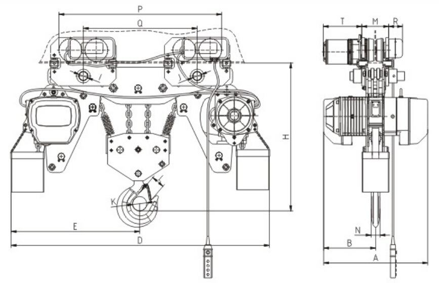 10T環鏈電動葫蘆設計圖 10T環鏈電動葫蘆設計圖